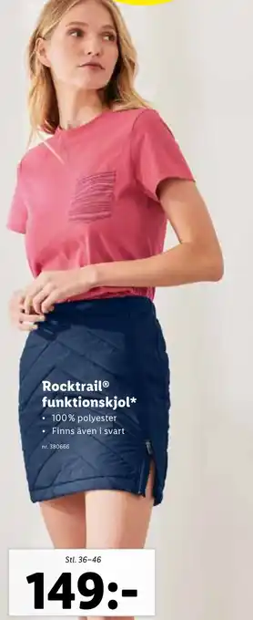 Lidl Rocktrail funktionskjol* erbjuda