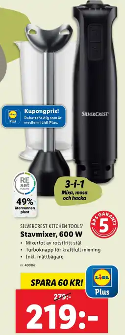 Lidl Stavmixer, 600 W erbjuda