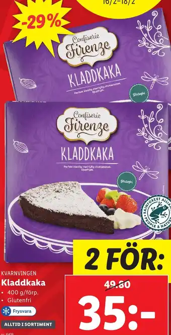 Lidl Kladdkaka erbjuda