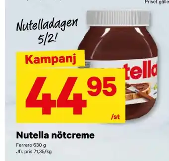 City Gross Nutella chokladpålägg erbjuda