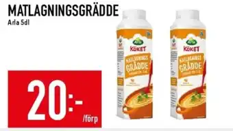 Matdax Arla köket matlagningsgrädde erbjuda