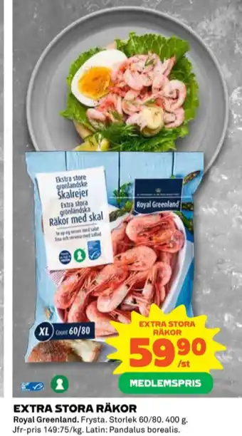 Coop Royal greenland räkor med skal erbjuda
