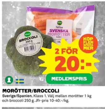 Coop Coop broccoli erbjuda