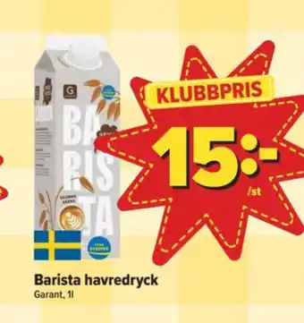 Östenssons Barista havredryck erbjuda