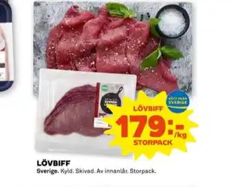 Stora Coop Coop lövbiff erbjuda