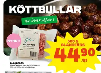 Stora Coop Johns selection blandfärs erbjuda