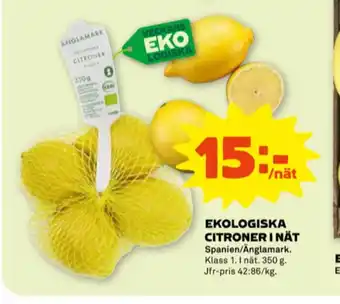 Stora Coop Änglamark citroner erbjuda