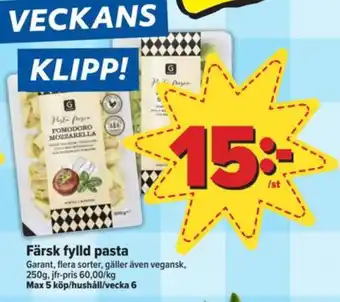 Östenssons Garant pasta erbjuda