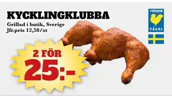 Bonum Matmarknad KYCKLINGKLUBBA erbjuda
