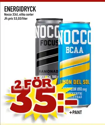 Bonum Matmarknad ENERGIDRYCK erbjuda