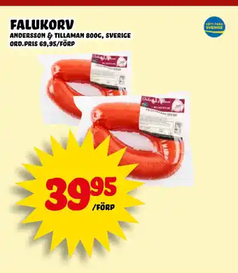 Nelins falukorv erbjuda