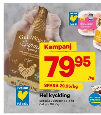 minmatbutik Hel kyckling erbjuda