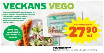 Coop Vegansk Korv erbjuda