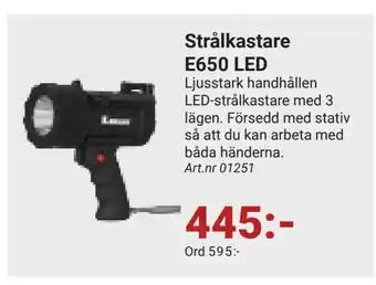 Erlandsons Brygga Strålkastare E650 LED erbjuda