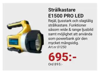 Erlandsons Brygga Strålkastare E1500 PRO LED erbjuda