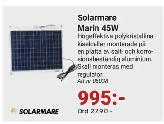 Erlandsons Brygga Solarmare Marin 45W erbjuda