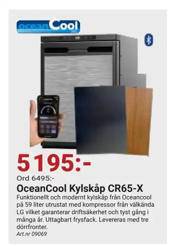 Erlandsons Brygga OceanCool Kylskåp CR65-X erbjuda