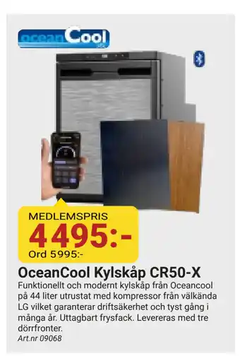 Erlandsons Brygga OceanCool Kylskåp CR50-X erbjuda