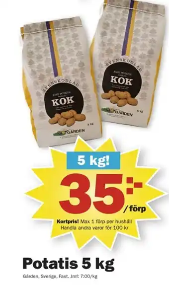 Pekås Gården potatis erbjuda