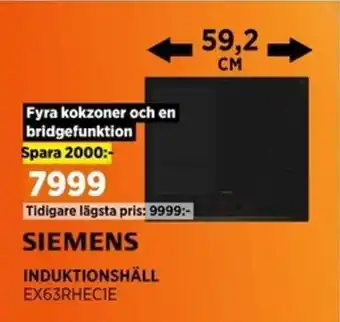 Power INDUKTIONSHÄLL EX63RHECIE erbjuda