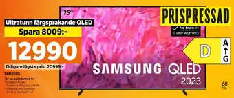 Power SAMSUNG 75" 4K QLED SMART TV TQ75Q65CAUXXC erbjuda