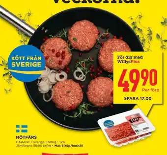Willys Hemma NÖTFÄRS erbjuda