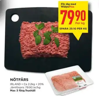 Willys NÖTFÄRS erbjuda