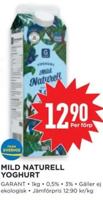 Willys MILD NATURELL YOGHURT erbjuda