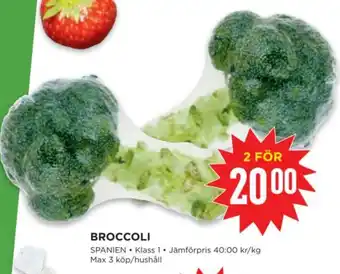 Willys BROCCOLI erbjuda