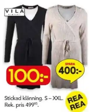 Bo Ohlsson Stickad klänning. S-XXL erbjuda