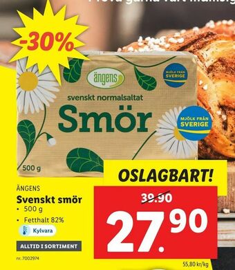 Lidl Svenskt smör erbjuda