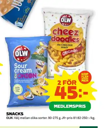 Coop Forum SNACKS erbjuda