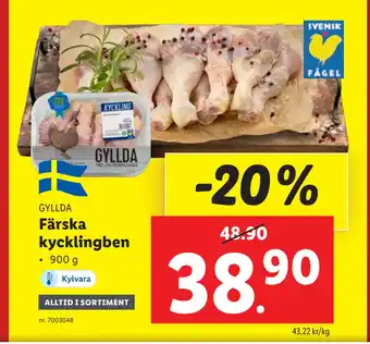 Lidl Färska kycklingben erbjuda