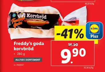 Lidl Freddy’s goda korvbröd erbjuda