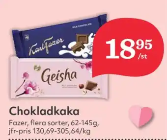 Hemköp Karl fazer chokladkaka milk chocolate erbjuda