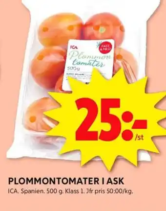 ICA Kvantum Ica plommontomater erbjuda