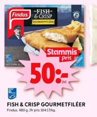 ICA Kvantum Findus fiskfiléer panerad erbjuda
