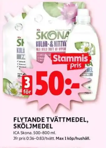 Skona tvättmedel flytande