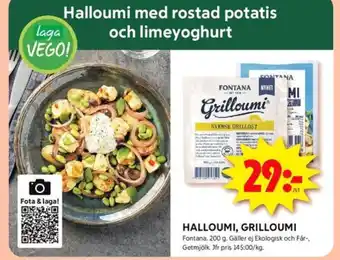 ICA Kvantum Fontana halloumi erbjuda