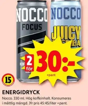 ICA Kvantum Focus ramonade focus ramonade energidryck erbjuda