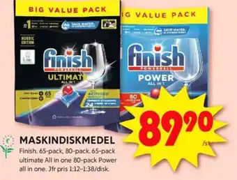 ICA Kvantum Finish diskmaskintabs erbjuda