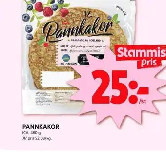 ICA Kvantum Ica pannkakor erbjuda