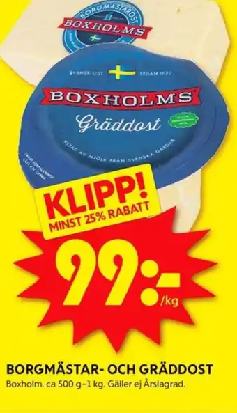 ICA Kvantum Boxholms gräddost erbjuda