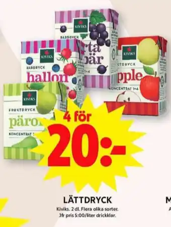 ICA Maxi Kivik lättdryck erbjuda