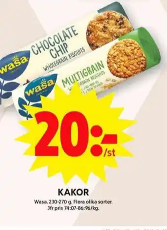 ICA Maxi Wasa småkakor erbjuda