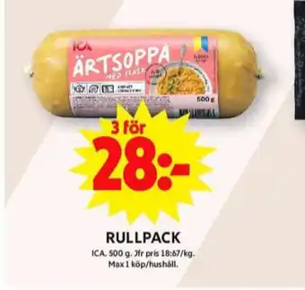 ICA Maxi Ica rullpack erbjuda