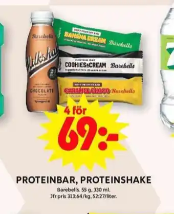 ICA Maxi Barebells bars erbjuda