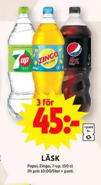 ICA Maxi 7-up läskedryck erbjuda