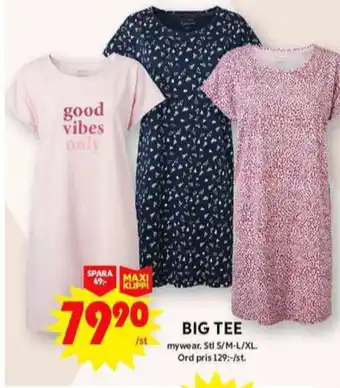 ICA Maxi Mywear t-shirts erbjuda