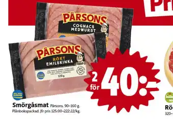 ICA Nära Pärsons skinka erbjuda